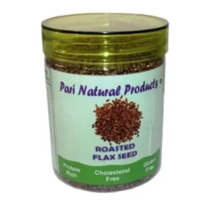 Pari Natural Products Roasted Flax Seeds 250g - Roasted Alsi Seeds | 100% Organic Flax Seeds For Hair Growth | Source of Iron & Dietary Fibre | Rich in Protein