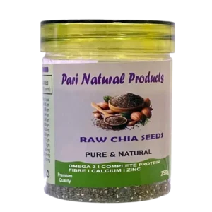 Pari Natural Products Raw Chia Seeds, Pure & Natural, Rich in Omega 3 & Protein | 250g